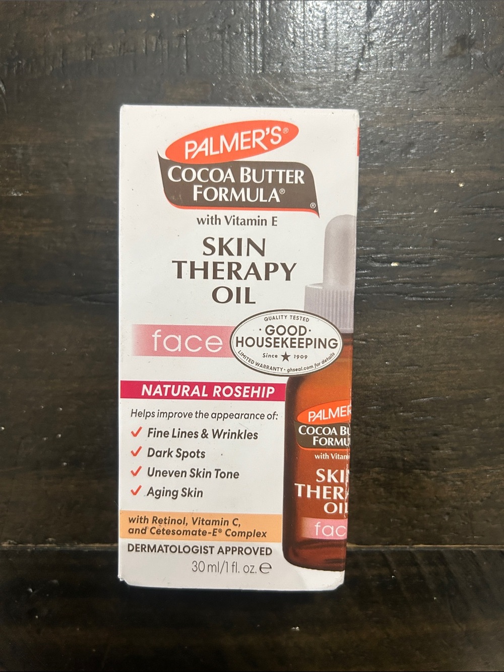 Cocoa Butter Formula Skin Therapy Oil - Natural Rosehip (White/Orange)